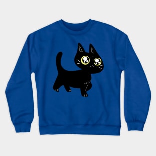 Cute Black Kitten Crewneck Sweatshirt